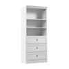 Organisateur de garde-robe Versatile de Bestar de 36 po (L) avec tiroirs - blanc