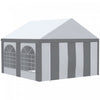 Outsunny Tente De Fete 13 X 13 Pieds Avec Cotes, 4 Fenetres Et 2 Portes