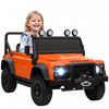 Qaba Camion Pour Enfants Electrique Sous Licence Land Rover, 12 V, Orange