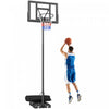 Soozier Panier de Basketball Portable Exterieur, Reglable de 1,35 m a 3,05 m Facilement Ajustable