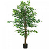 HOMCOM Arbres Artificiels Ficus, Plante Decorative Fausse pour Decoration