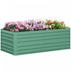 Outsunny Jardiniere surelevee en metal avec tiges renforcees, vert clair