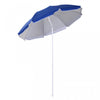 Outsunny Parasol De Plage De 6.7pi, Inclinable Et Sac De Transport, Bleu