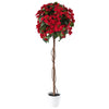Arbre poinsettia rouge de 59 po