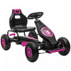 Aosom Kart A Pedales Pour Enfants, Jouets A Monter Avec Siege Ergonomique Reglable, Roues En Caoutchouc Absorbant Les Chocs, Frein A Main De Securite, Ages De 5 A 12 Ans, Rose