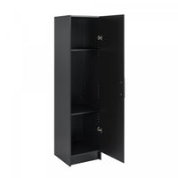 Armoire étroite Elite de 16 po - noire