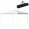 Outsunny Tonnelle Escamotable 13' X 13', Tente De Fete Reglable, Blanc