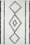Tapis Contemporain Zelda 7'6\" x 9'6\" en Ivoire