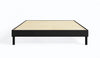 Cadre de grand lit plateforme Smart Base Essential en métal - noir
