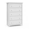 Storkcraft Kenton 5 Commode a tiroirs - Blanc