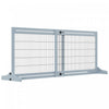 Pawhut Barriere Autoportante Pour Animal Domestique, Barriere Pliable En Bois Avec Longueur Reglable De 41\"-72\", Barriere Pour Chiens De Petite Et Moyenne Taille, Gris