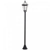Outsunny 2 Pcs Led Lampes De Jardin Lampadaire Solaire Lanterne Patio Chemin Passerelle Exterieur Resistant A L'eau Commutateur Automatique 6-8 Heures Noir