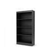 Bibliothèque Axess à 4 tablettes - noir solide