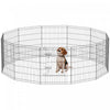 PawHut Parc pour Chiens, Parc a Chiots, 12 Panneaux, Enclos d'Exercice en Metal Pliable pour Interieur et Exterieur, 61 cm de Hauteur
