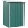 Outsunny Remise De Rangement De Jardin Adossee 3,3 Pi X 3,4 Pi, Vert