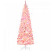 Homcom Arbre De Noel Artificiel Floque De Neige Avec Lumiere Led