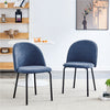 Lot de 2 chaises de salle a manger ergonomiques Ethan, couleur bleu