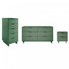 Ensemble de commode moderne Granville 3 pieces en vert sauge