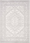 Tapis Fallon blanc gris elegant delave traditionnel, 6'7\" x 9'6\"
