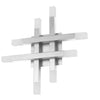 Applique murale Acasia de Dainolite en acrylique givré qui diffuse la lumière, avec fini chromé poli et ampoule de 24 W