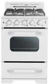 Cuisinière à gaz Classic Rétro par Unique de 24 po à convection - UGP-24CR W