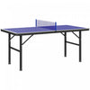 Soozier Mini Table De Ping-pong Avec Pieds Reglables, Bleu