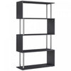 HOMCOM Bibliotheque 5 Niveaux Forme Z Metal Presentation