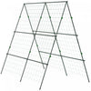 Outsunny Cage A Tomates En Metal Avec Filet Pour Plantes Grimpantes, Vert