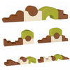 Qaba Jouets d’escalade pour tout-petits, 5 blocs en mousse avec base antiderapante