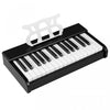 Costway Clavier de Piano pour Enfants 30 Touches avec Pupitre Amovible et Fonction Demarrage a Une Touche - Noir