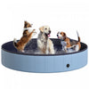 Pawhut Piscine Pliante Pour Chien Piscine Pour Animaux De Compagnie Baignoire Pour Chiot Fournitures Pour Animaux De Compagnie (Φ63\", Bleu)