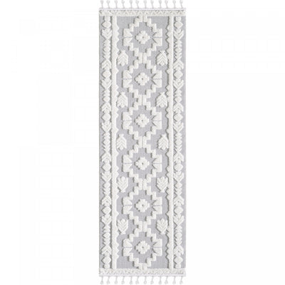 Quinto Tres Moroccan Shag Area Rug - 2'7" x 8'|Carpette à poil long Quinto Tres Moroccan - 2 pi 7 po x 8 pi
