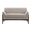 Harper Canape deux places compact moderne en tissu, amande