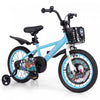 Velo Pour Enfants 16\" Pour 4-7 Avec Guidon Reglable En Hauteur Et Frein A Main En Selle Bleu