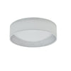 Petit plafonnier affleuré Cfled de Dainolite de 11 po, avec abat-jour blanc