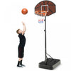 Costway Basketball Hoop 5.6-6.5 Ft Reglable En Hauteur Pour Les Enfants Avec Tableau Arriere A L'epreuve