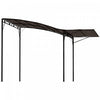 Outsunny Abri De Jardin En Metal De 10 X 8 Pi Avec Abri D’auvent Lateral Extensible