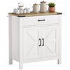 HOMCOM Buffet avec 1 tiroir, 1 armoire de rangement Buffet, Blanc