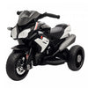 Qaba Moto Pour Enfants 6v Avec Musique, Phares, 3 Roues, Noir