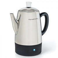 Percolateur à café Homecraft de 10 tasses en acier inoxydable - HCPC10SS
