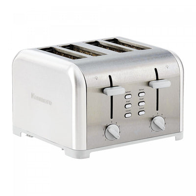 Kenmore 4-Slice Toaster with Dual Controls White - KKTSDC4SW|Grille-pain Kenmore à 4 tranches avec deux panneaux de commande, blanc - KKTSDC4SW