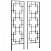 Outsunny Lot De 2 Treillis De Jardin 72\" Pour Roses, Vigne, Clematite