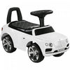 Qaba Voiture Pour Bebe Sous Licence Bentley Bentayga, Voiture A Pousser Avec Pied Au Sol, Klaxon Et Musique, Rangement Sous Le Siege, Pour Les 18-36 Mois, Blanc