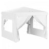 Outsunny Tente Escamotable 10' X 10' Avec Sac De Transport, Blanc