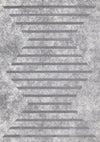 Carpette Covington à motifs de lignes géométriques vieillies pour l'intérieur - 5 pi 3 po x 7 pi 7 po