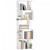 HOMCOM Bibliotheque geometrique, etagere a 5 niveaux en forme de S, blanc