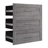 Ensemble de 3 tiroirs Pur de Bestar pour organisateur de garde-robe de 36 po (L) - gris écorce
