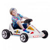 Qaba Kart Pour Enfants, Voiture Electrique Alimentee Par Batterie 6 V Avec Musique, Lumiere, Klaxon, Pour Tout-petits Garcons Et Filles De 3 A 5 Ans, Blanc