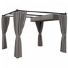 Outsunny Pergola De Patio 10' X 10' Avec Auvent Retractable, Gris Clair