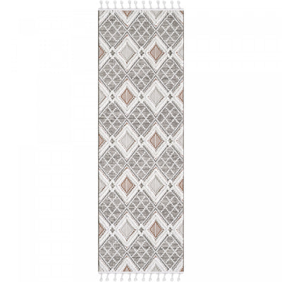 Quinto Twinkle Orange Shag Area Rug - 2'7" x 8'|Carpette à poil long Quinto Twinkle orange - 2 pi 7 po x 8 pi